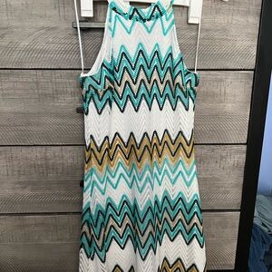 Candie's Multicolor Zigzag Midi Dress